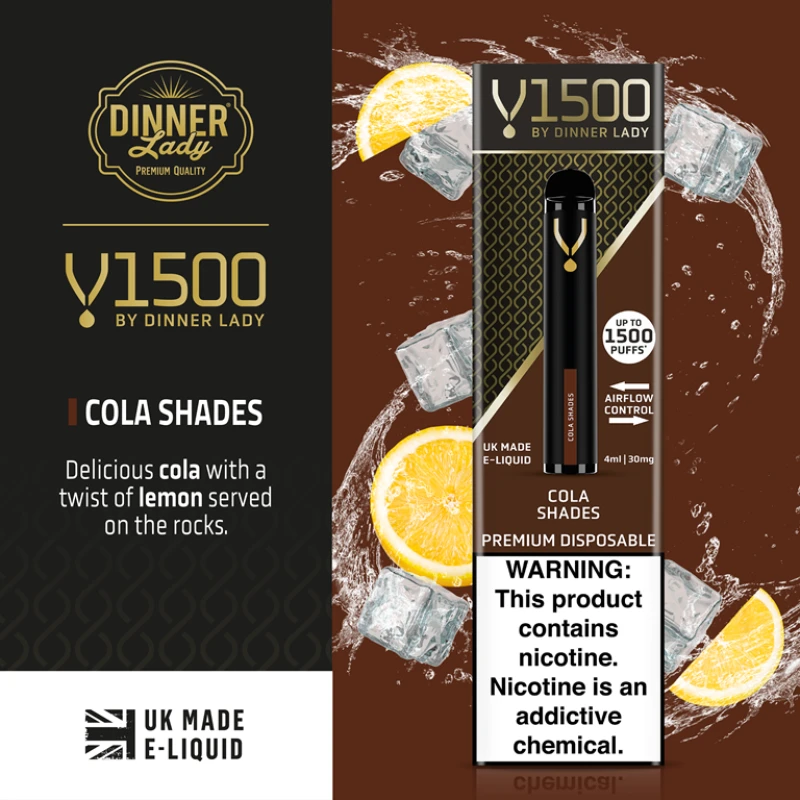 DINNER LADY V1500 DISPOSABLE - COLA SHADES